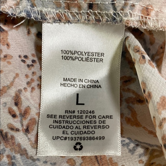 Wallflower Peach blue floral ruffle Sleeve Sheer Kimono EUC Large Boho Layering - Picture 8 of 10